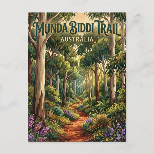 Munda Biddi Trail Australië Briefkaart (Voorkant)