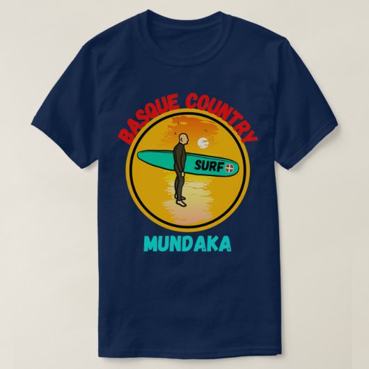 mundaka basque country surf TShirt (Design voorkant)