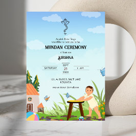 Mundan Ceremonie Kaart
