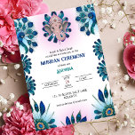 Mundan Ceremony Ganesha logo Peacock Design Kaart<br><div class="desc">Kondig de vreugdevolle gelegenheid van uw kleintje's Mundan ceremonie aan met onze prachtige Mundan Ceremony Invitation Kaart. Deze prachtig vormgegeven uitnodiging legt de essentie van deze heilige traditie vast en zet de toon voor een gedenkwaardige viering. Deze uitnodigingskaart is vervaardigd met ingewikkelde details en hoogwaardige materialen en is een perfecte...</div>