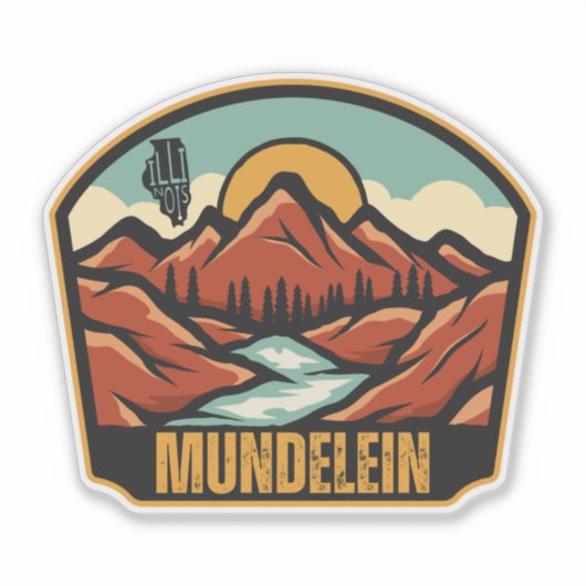 Mundelein, Illinois Sticker (Voorkant)