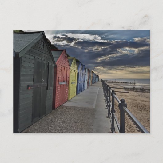 Mundesley Beach Huts Briefkaart (Voorkant)