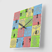 Mundo Taino Vierkante Klok (Hoek)