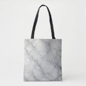"Mundus sine caesaribus" Marmer Tote Bag (Voorkant)