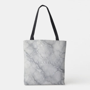 "Mundus sine caesaribus" Marmer Tote Bag