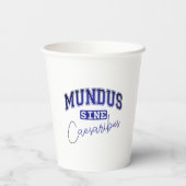 Mundus Sine Caesaribus Papieren Bekers (Achterkant)