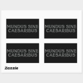 Mundus Sine Caesaribus Rechthoekige Sticker (Vel)
