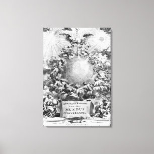 Mundus Subterraneus" door Athanasius Kircher Canvas Afdruk
