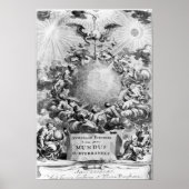 Mundus Subterraneus" door Athanasius Kircher Poster (Voorkant)