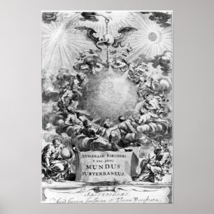 Mundus Subterraneus" door Athanasius Kircher Poster