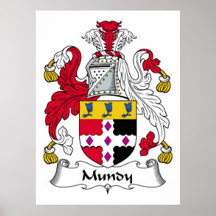 Mundy Family Crest Poster