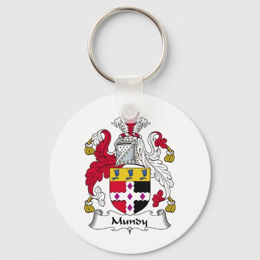 Mundy Family Crest Sleutelhanger (Voorkant)