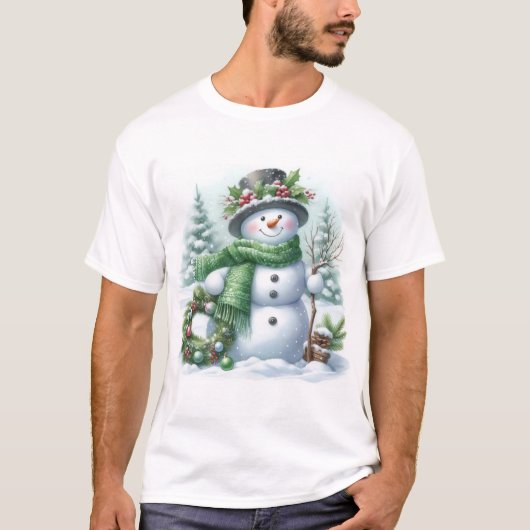 Muñeco de nieve t-shirt (Voorkant)
