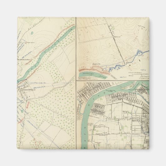 Munfordville, Camp Nelson, Louisville, Ky Magneet (Voorkant)