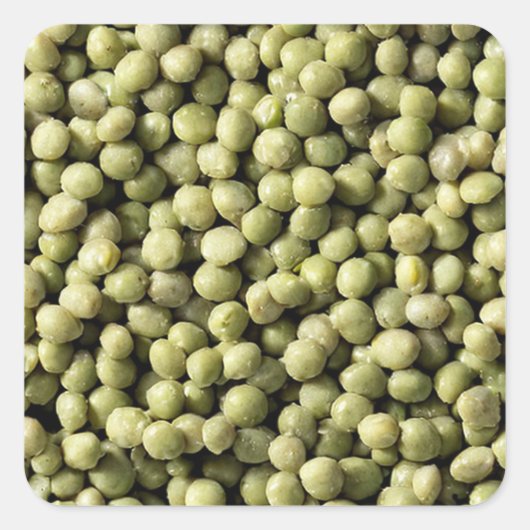 Mung Beans Vierkante Sticker (Voorkant)
