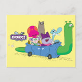 Mung, Chowder, Shnitzel en Truffels in nagelauto Briefkaart (Voorkant)