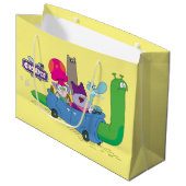 Mung, Chowder, Shnitzel en Truffels in nagelauto Groot Cadeauzakje (Voorkant Gekanteld)