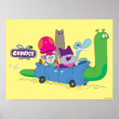 Mung, Chowder, Shnitzel en Truffels in nagelauto Poster (Voorkant)
