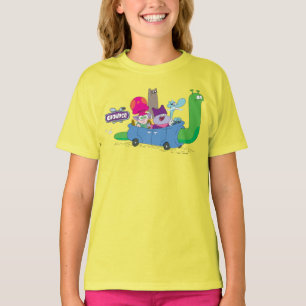 Mung, Chowder, Shnitzel en Truffels in nagelauto T-shirt