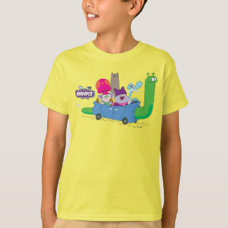 Mung, Chowder, Shnitzel en Truffels in nagelauto T-shirt
