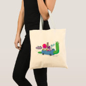 Mung, Chowder, Shnitzel en Truffels in nagelauto Tote Bag (Voorkant (product))