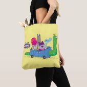 Mung, Chowder, Shnitzel en Truffels in nagelauto Tote Bag (Dichtbij)