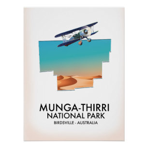 Munga-Thirri National Park Birdsville Australië Perfect Poster