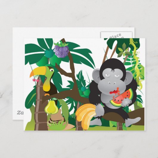 Mungle in het Oerwoud Briefkaart (Voorkant / Achterkant)