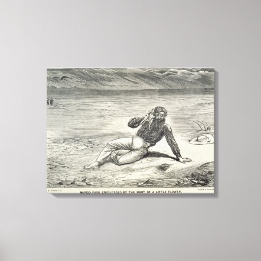 Mungo Park (1771-1806), aangemoedigd door het zich Canvas Afdruk (Voorkant)