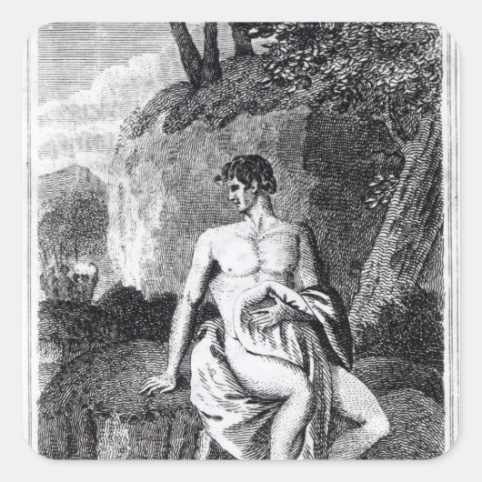 Mungo Park in Afrika Vierkante Sticker (Voorkant)