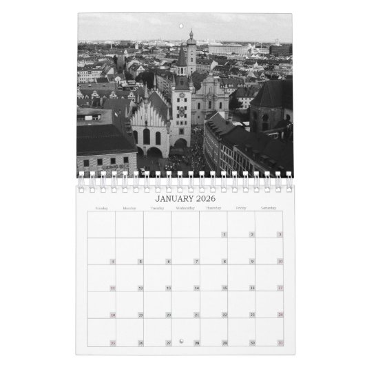 Munich & Bavaria 2026 Calendar Kalender (Jan 2026)