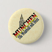 Munich Bavaria Duitsland Ronde Button 5,7 Cm (Voorkant)