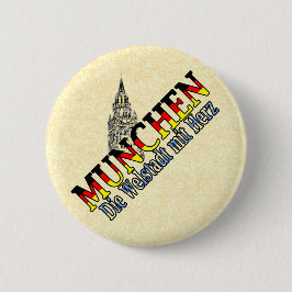 Munich Bavaria Duitsland Ronde Button 5,7 Cm