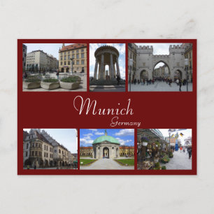 Munich Collage Briefkaart