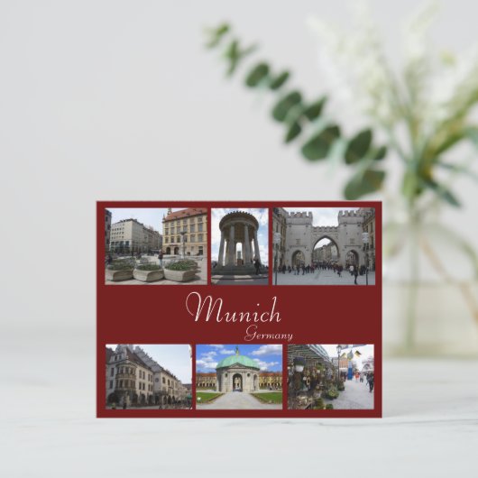 Munich Collage Briefkaart (Staand voorkant)