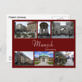 Munich Collage Briefkaart (Voorkant / Achterkant)
