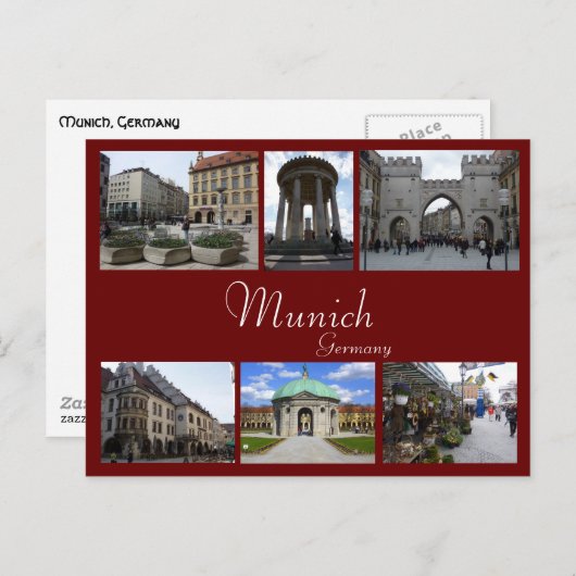 Munich Collage Briefkaart (Voorkant / Achterkant)
