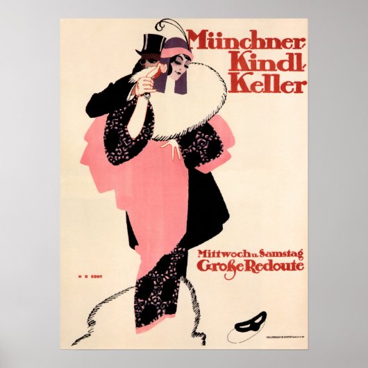 Munich Department Store Adverteren Hans Rudi Erdt Poster (Voorkant)