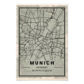 Munich Duitstalige map print poster canvas (Voorkant)