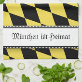 Munich Flag Towel Home Theedoek (Gevouwen)