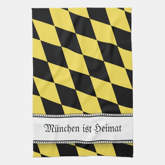Munich Flag Towel Home Theedoek (Verticaal)