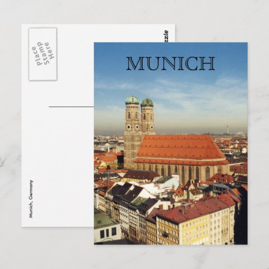 munich frauenkirche briefkaart (Voorkant / Achterkant)