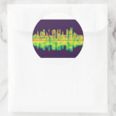 Munich Germany Skyline Ronde Sticker (Tas)