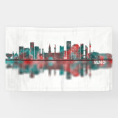 Munich Germany Skyline Spandoek (Horizontaal)