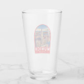 Munich Germany Travel Art Emblem Glas (Achterkant)