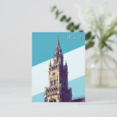 Munich Marienplatz Germany Briefkaart (Staand voorkant)