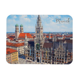 Munich Marienplatz Germany Magneet