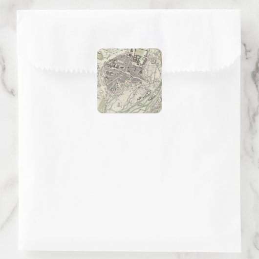 Munich Muenchen Vierkante Sticker (Tas)