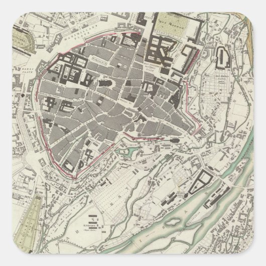 Munich Muenchen Vierkante Sticker (Voorkant)