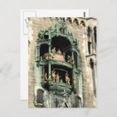 munich neues rathaus glockenspiel briefkaart (Voorkant / Achterkant)